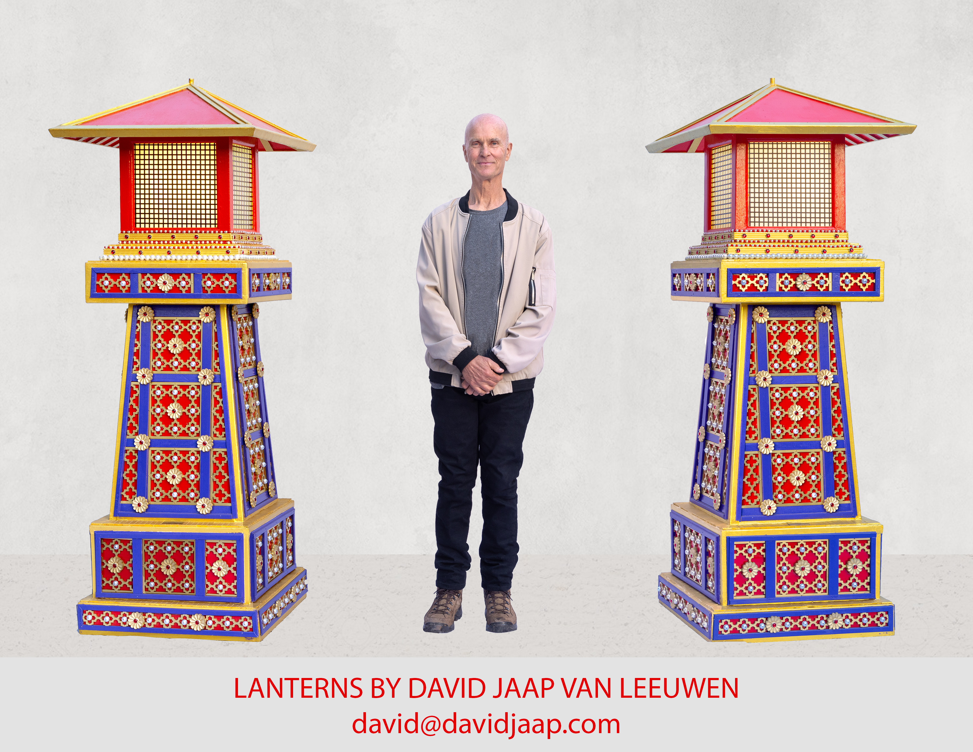 David with lanterns